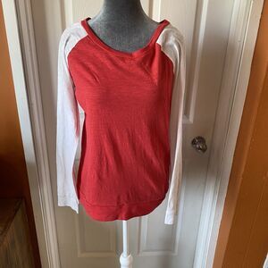 Victoria’s Secret Pink Henley Shirt Women’s Size Small Long Sleeve Sheer Boat